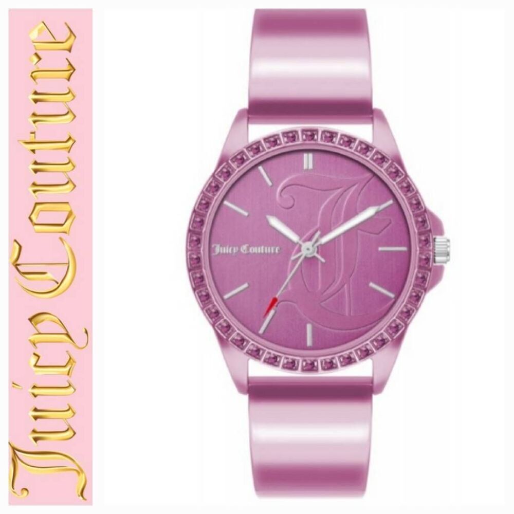 Juicy Couture Black Label JC Logo Metallic Analog Watch
